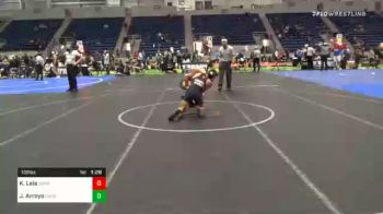 132 lbs Semifinal - Kimo Leia, Sunkist Kids Monster Garage vs Joaquin Arroyo, Church Boyz WC