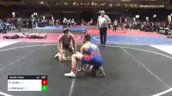 126 lbs Quarterfinal - Kagen Jones, Cloverdale WC vs Justin Rodriguez, El Paso Wildcats