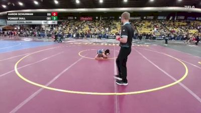 126 lbs Cons. Semi - Aaron Schurman, Unattached vs Forest Dull, Cats Wrestling Club