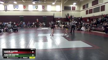 110 lbs Cons. Round 3 - Kammie Gleiter, Waterloo West vs Kaelynn Roster, Vinton-Shellsburg