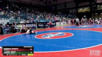 145 lbs Quarterfinal - Audrey Zents, Woodward Academy vs Mariana Gossett, Osborne