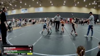 64 lbs Round 7 (10 Team) - Bryce Krisher, Warriors WC vs Carter Pollock, Brawler Elite