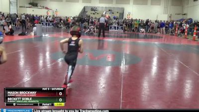 45 lbs Cons. Round 3 - Mason Brockway, Summit Wrestling Academy vs Beckett Goble, Pursuit Wrestling Minnesota