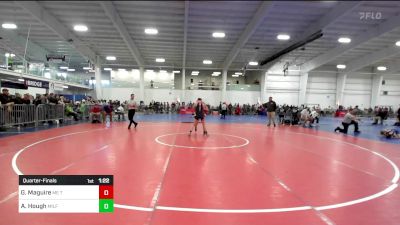 99 lbs Quarterfinal - Gracelynne Maguire, ME Trappers WC vs Amelia Hough, Milford MA