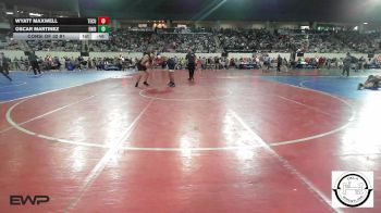175 lbs Consi Of 32 #1 - Wyatt Maxwell, Tecumseh vs Oscar Martinez, Enid Junior High
