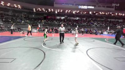 65 lbs Consi Of 16 #1 - Christian Churchill, Red Nose vs Lucas Lombardi, New Milford