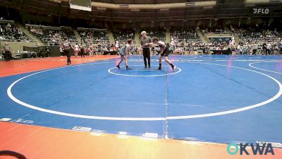 110 lbs Consi Of 8 #1 - Tucker Tatum, Lincoln Christian vs Ashlynn Barr, Dark Cloud Wrestling Club