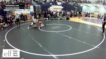 125 lbs. Semifinal - Mackinzie Brewer, Fulton vs Temperance Lowe, North Kansas City