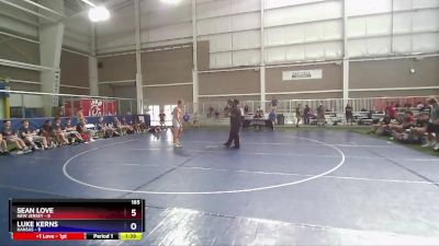 165 lbs Quarters & 1st Wb (16 Team) - Sean Love, New Jersey vs Luke Kerns, Kansas