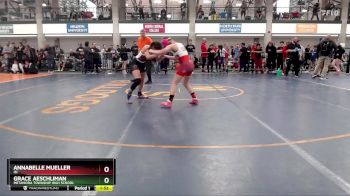 99-106 lbs Round 2 - Grace Aeschliman, Metamora Township High School vs Annabelle Mueller, ISI