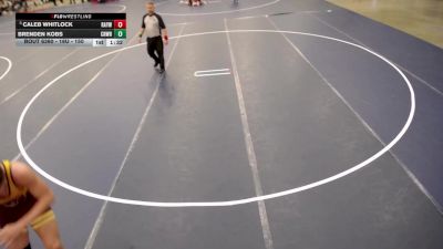 16U - 150 lbs Cons. Semis - Caleb Whitlock, Rogers Area Youth Wrestling Club vs Brenden Kobs, Chatfield Wrestling