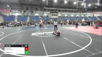 74 lbs Quarterfinal - Brody Bragg, Bear Cave WC vs Isaiah Baca, NM Bad Boyz