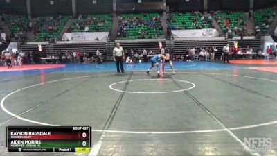 6A 113 lbs Quarterfinal - Aiden Morris, Mortimer Jordan HS vs Kayson Ragsdale, Shades Valley