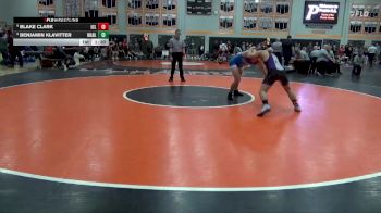 165 lbs 7th Place Match - Blake Clark, Iowa City, Liberty vs Benjamin Klavitter, Wahlert, Dubuque