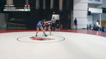 148 lbs 1st Place Match - Kaylei Marez, Garden City Horace Good Middle School vs Isla Erbert, Hays Middle School