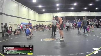 200 lbs Cons. Round 1 - Blake Rizzo, Carter Wrestling Academy vs Taylor Parrish, Stars & Stripes Wrestling Academy