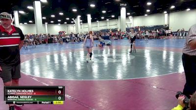 100 lbs Placement (16 Team) - Abigail Negley, Nebraska Widow Makers vs Katelyn Holmes, Illinois Cornstars Gold