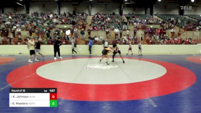 100 lbs Round Of 16 - Khani Johnson, Georgia vs Greyson Masters, Morris Fitness Wrestling Club