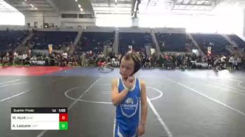 52 lbs Quarterfinal - Aiden Lazcano, Tuff Kidz vs McCoy Hunt, Sanford Club Wrestling