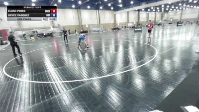 150 lbs 3rd Place - Elijah Perez, ATT / Mocco Wrestling vs Bryce Vasquez, Bishop Verot