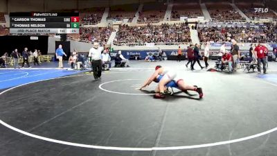 215-D4 3rd Place Match - Carson Thomas, St. Johns High School vs Thomas Nelson, Bagdad High School