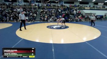 215 lbs Semifinal - Hayden Buckel, St. Croix Central vs Taydyn Angell, Cornell/Gilman/Lake Holcombe