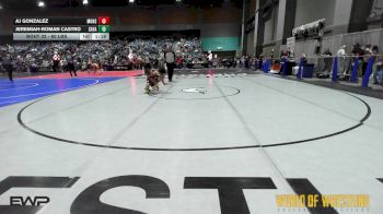 80 lbs Round Of 16 - AJ Gonzalez, Monster Garage vs Jeremiah-Roman Castro, Savage House Wrestling Club