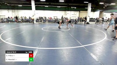 120 lbs Consi Of 16 #1 - David Pitkis, PA vs Dalin Mendell, OH