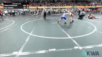 83 lbs Quarterfinal - Tobias Roundtree, ARDMORE TAKEDOWN CLUB vs Colt Topping, Smith Wrestling Academy