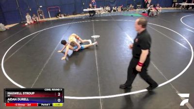 126 lbs Cons. Round 3 - Maxwell Stroup, SD vs Aidan Durell, IL