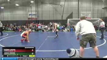 145 lbs Quarterfinals (8 Team) - Kadin Logan, Nebraska Black vs Aiden Kranz, South Dakota Storm