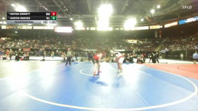 5A 285 lbs Quarterfinal - Austin Reeves, Hillcrest vs Devon Sibbett, Minico