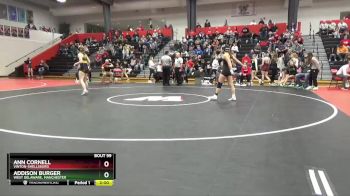 145 lbs Cons. Round 3 - Addison Burger, West Delaware, Manchester vs Ann Cornell, Vinton-Shellsburg