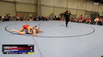 135 lbs Placement Matches (8 Team) - London Woods, Texas Red vs Abigail Plemons, Georgia Blue