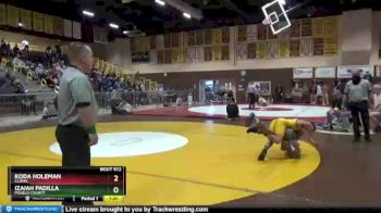 113 lbs Semifinal - Koda Holeman, Clovis vs Izaiah Padilla, Pueblo County