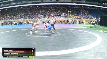 D3-120 lbs Champ. Round 1 - Dale Gant, Catholic Central HS (Grand Rapids) vs Roman Rodarte, Hartford HS