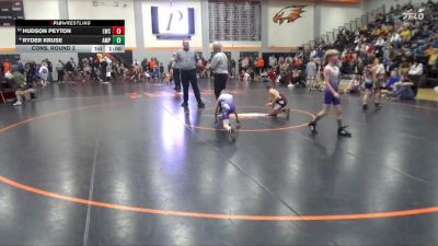 54 lbs Cons. Round 2 - Hudson Peyton, Lynx Wrestling Club vs Ryder Kruse, Alburnett Mat Pack