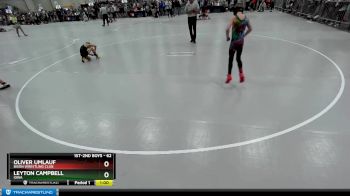 62 lbs Quarterfinal - Oliver Umlauf, Bison Wrestling Club vs Leyton Campbell, Iowa