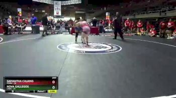 200 lbs Round 2 (6 Team) - Samantha Calkins, MDWA vs Nova Gallegos, LAWA