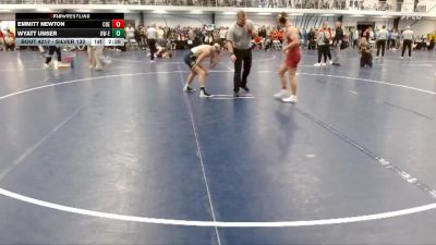 Silver 133 lbs Semifinal - Emmitt Newton, Coe vs Wyatt Unser, Wisconsin-Eau Claire