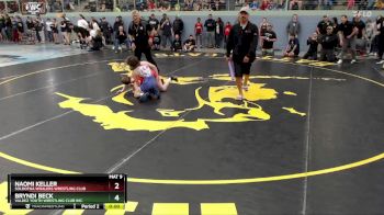 90 lbs Round 1 - Bryndi Beck, Valdez Youth Wrestling Club Inc. vs Naomi Keller, Soldotna Whalers Wrestling Club