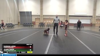 72-76 lbs Round 3 - Hudson Lopes, Garage Grapplers vs Dysen Dixon, Rabbit Wrestling Club