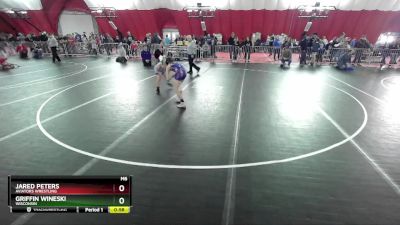 87 lbs Quarterfinal - Griffin Wineski, Wisconsin vs Jared Peters, Aviators Wrestling