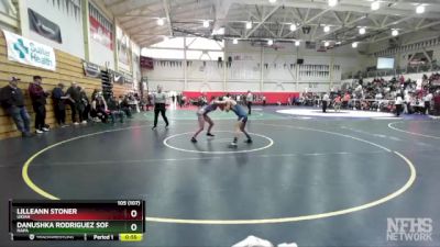 105 (107) Cons. Round 2 - Lilleann Stoner, Ukiah vs Danushka Rodriguez Soriano, Napa