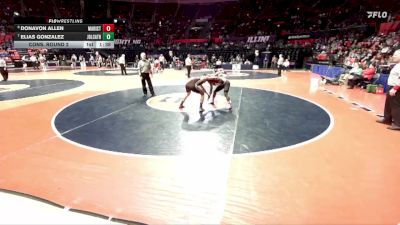 3A 144 lbs Cons. Round 2 - Elias Gonzalez, Joliet (Catholic Academy) vs Donavon Allen, Chicago (Marist)