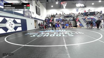 215 lbs Quarterfinal - Joe Davis, John Marshall vs Cameron Blue, Sequoyah Tahlequah JH