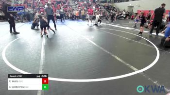 46 lbs Round Of 32 - Jaxson Adkins, Dark Cloud Wrestling Club vs Izaiah Jones, Checotah Matcats