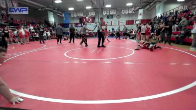 130 lbs Rr Rnd 2 - Brayden Rice, Wagoner Takedown Club vs Michael Omalley, HURRICANE WRESTLING ACADEMY