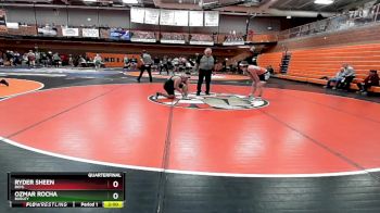190 lbs Quarterfinal - Ryder Sheen, Buhl vs Ozmar Rocha, Burley