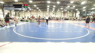 90 lbs Round Of 32 - Javier Flores, Whitted Trained National Dual Team - MS vs Haydyn Horwat, TDWC Maniacs Grey - MS